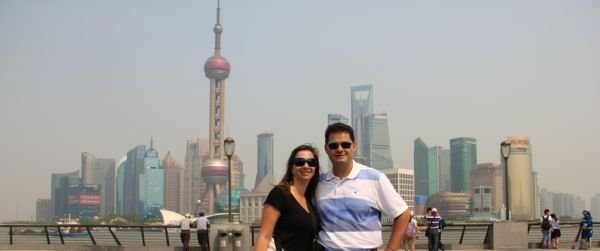 Vista Pudong em Xangai