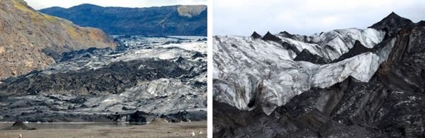 Geleiras de Mÿrdalsjökull na Islândia