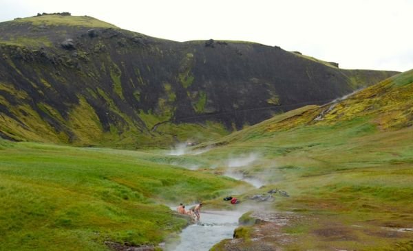 Montanhas de Hellisheiði na Islândia